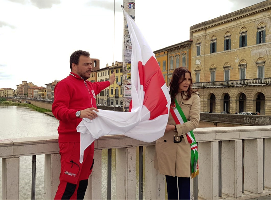 Bandiera CRI Pisa 2019