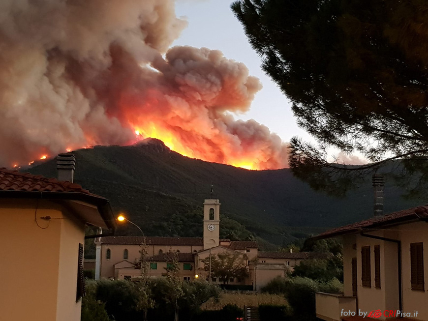 CRI Pisa Incendi Calci 2018