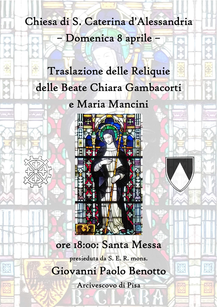 Traslazione relique Beata Chiara Gambacorti