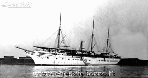 Agenzia Bozzo 247 B Yacht SAVOIA I panfilo reale 1883 Castellammare 1895 Canale di Kiel