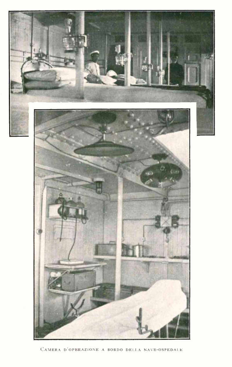 Camera operazione nave ospedale