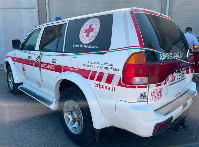 Nuovo fuoristrada della Croce Rossa Italiana