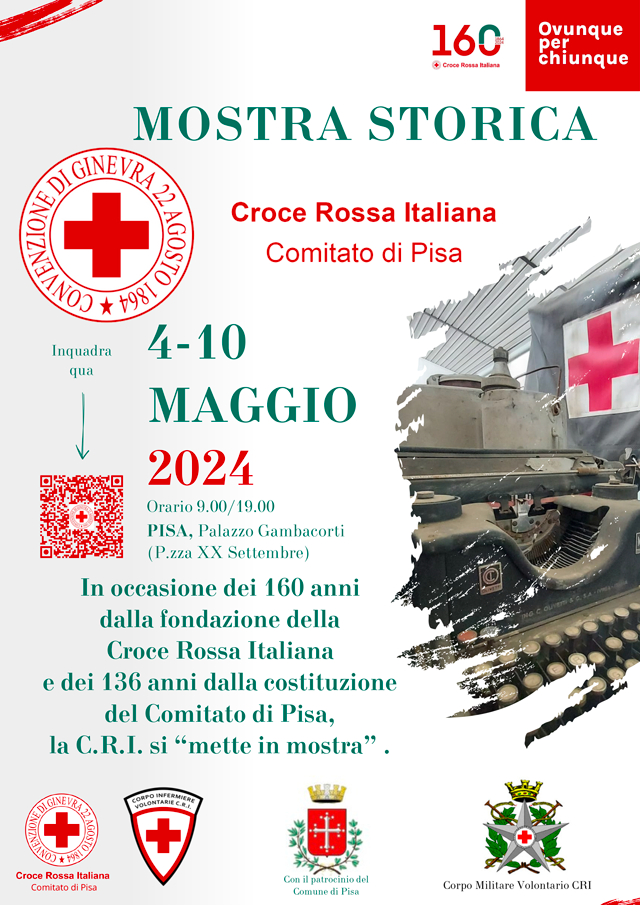 Locandina mostra Pisa CRI 2024